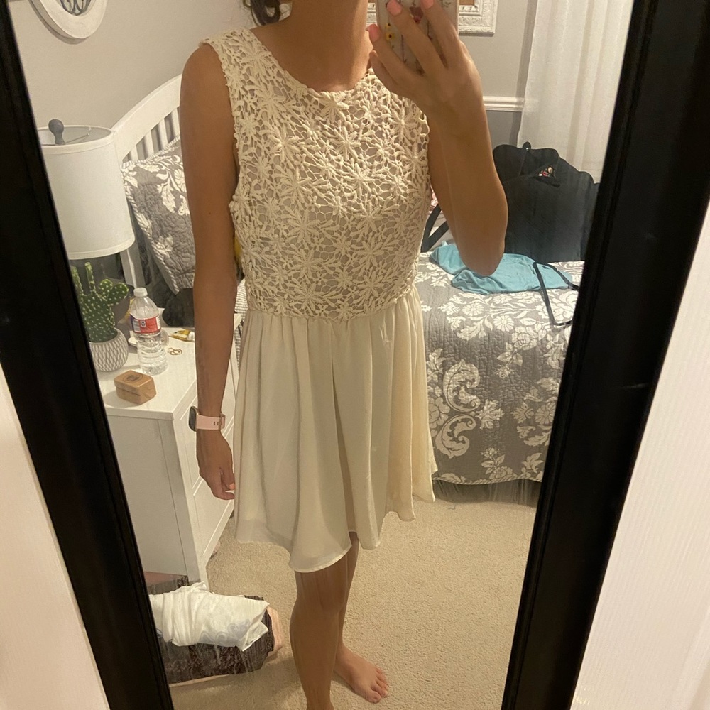 Cream dress